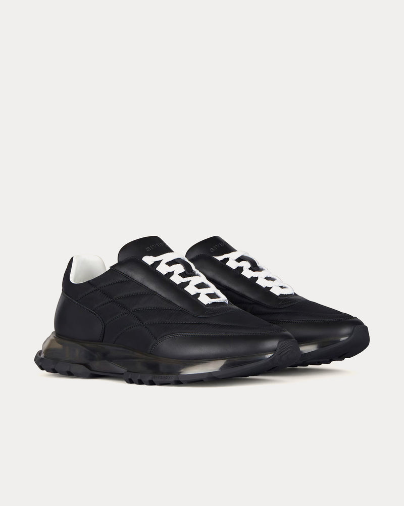 Givenchy Quilted Transparent-Sole Black Low Top Sneakers - 3