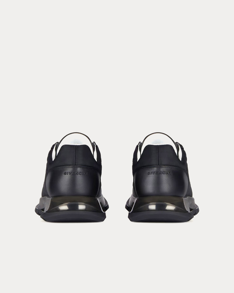 Givenchy Quilted Transparent-Sole Black Low Top Sneakers - 5