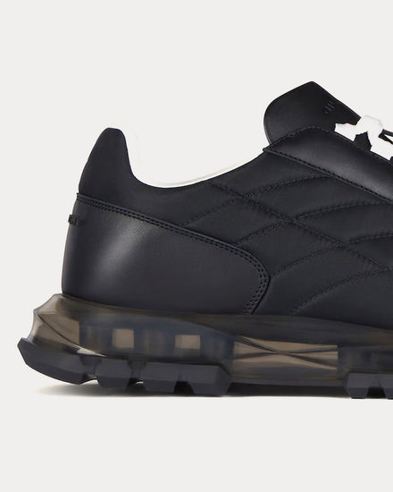Givenchy Quilted Transparent-Sole Black Low Top Sneakers - 4