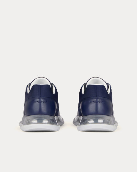 Givenchy Quilted Transparent-Sole Navy Low Top Sneakers - 4