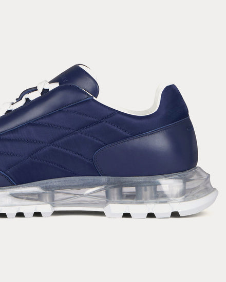 Givenchy Quilted Transparent-Sole Navy Low Top Sneakers - 5