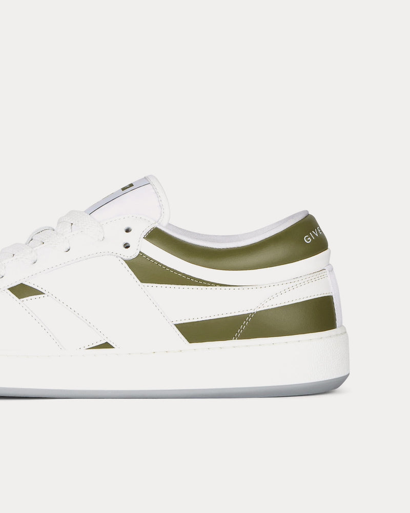 Givenchy G Move Leather White / Khaki Low Top Sneakers - 4