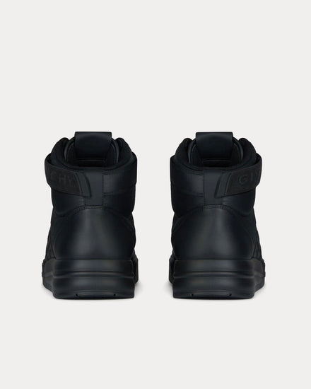 Givenchy G4 Leather Black / Black High Top Sneakers - 4
