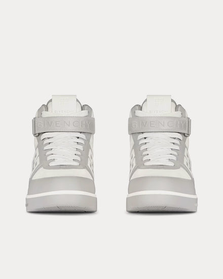 Givenchy G4 Leather Grey / White High Top Sneakers - 3