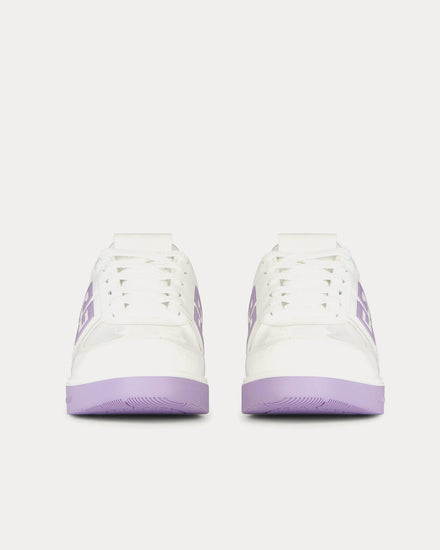 Givenchy G4 Patent Leather White / Lilac Low Top Sneakers - 3