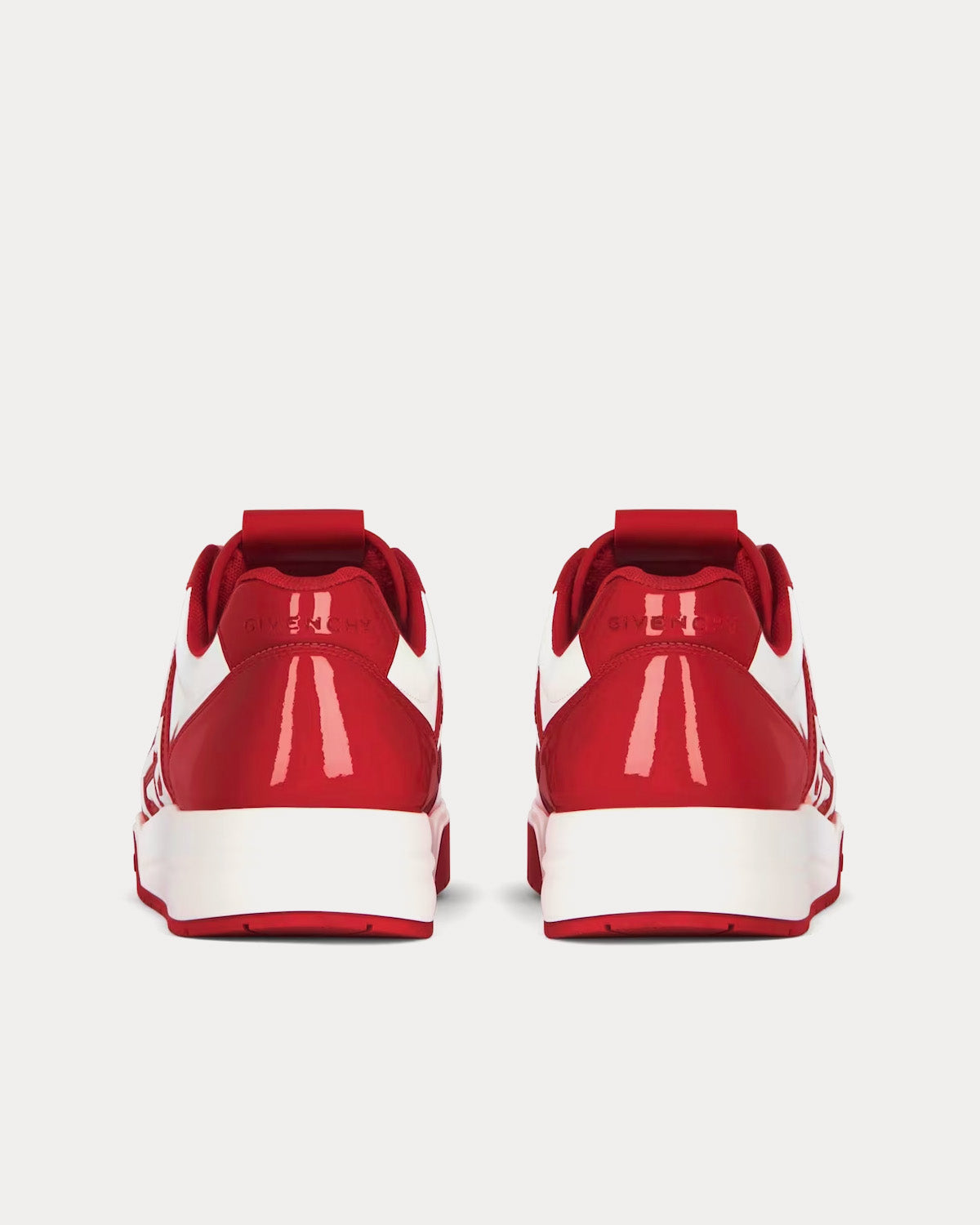 Givenchy - G4 Patent Leather Red / White Low Top Sneakers