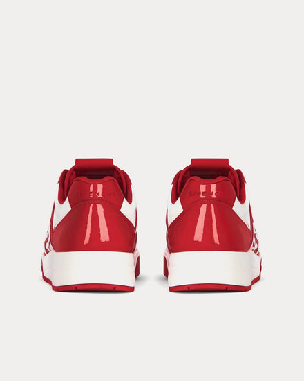 Givenchy G4 Patent Leather Red / White Low Top Sneakers - 4
