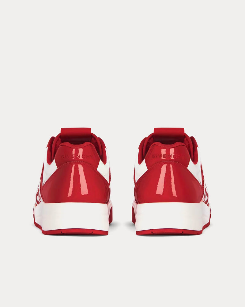 Givenchy G4 Patent Leather Red / White Low Top Sneakers - 4
