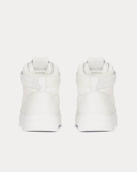 Givenchy G4 Leather White / White High Top Sneakers - 4
