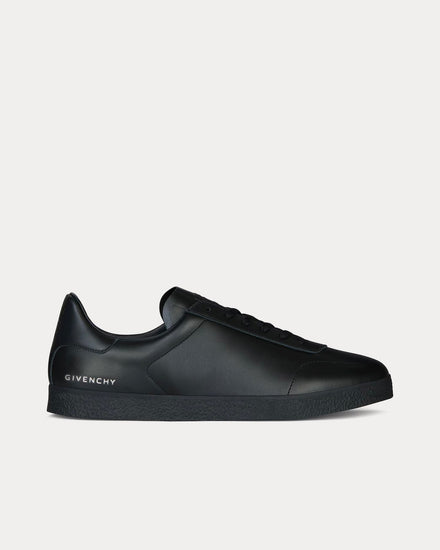 Givenchy Town Leather Black Low Top Sneakers - 1