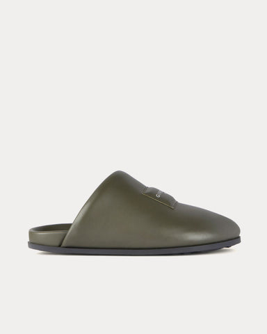 Givenchy Puffy Leather Khaki Mules