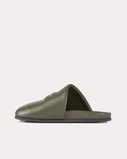 Givenchy Puffy Leather Khaki Mules - 4