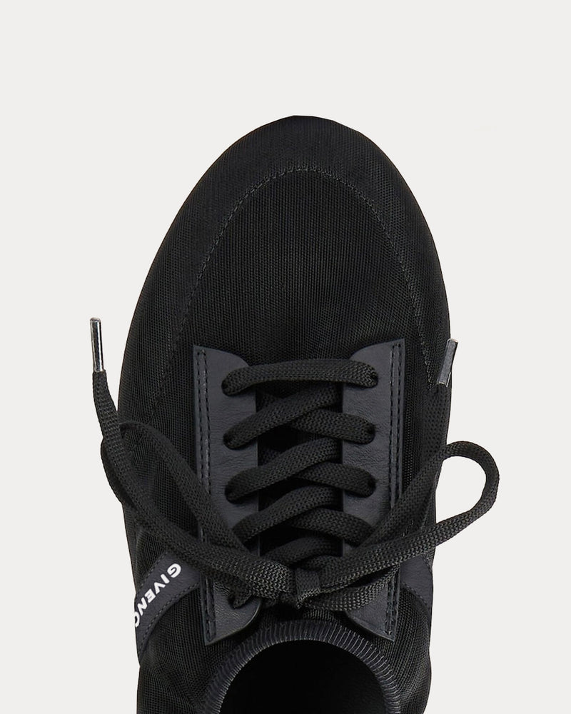 Givenchy Slim Transparent Mesh & Leather Black Low Top Sneakers - 5