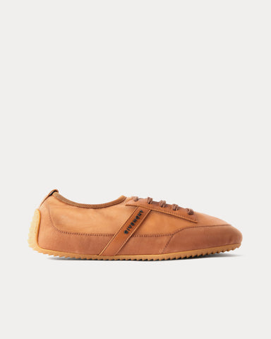 Givenchy Slim Transparent Mesh & Leather Dark Brown Low Top Sneakers
