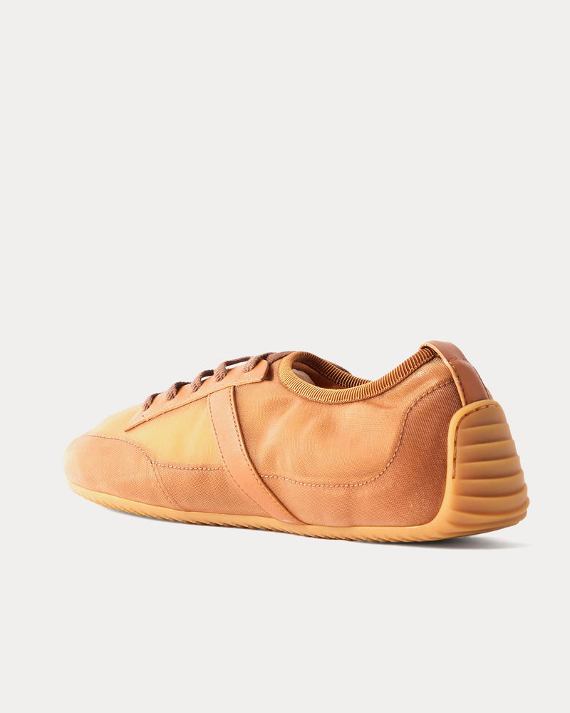 Givenchy Slim Transparent Mesh & Leather Dark Brown Low Top Sneakers - 2