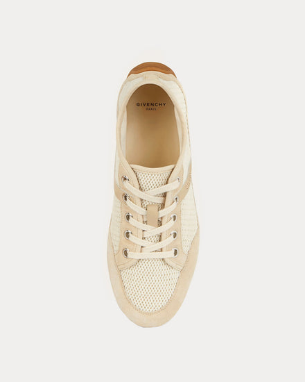 Givenchy Slim Mesh & Suede Light Beige Low Top Sneakers - 2