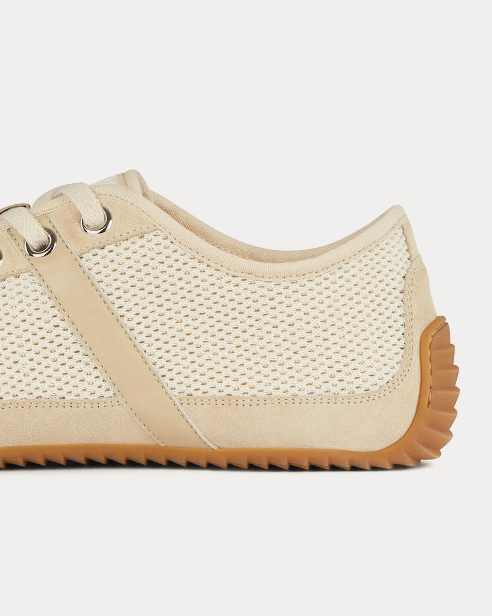 Givenchy Women's Slim Mesh & Suede Light Beige Low Top Sneakers & Trainers