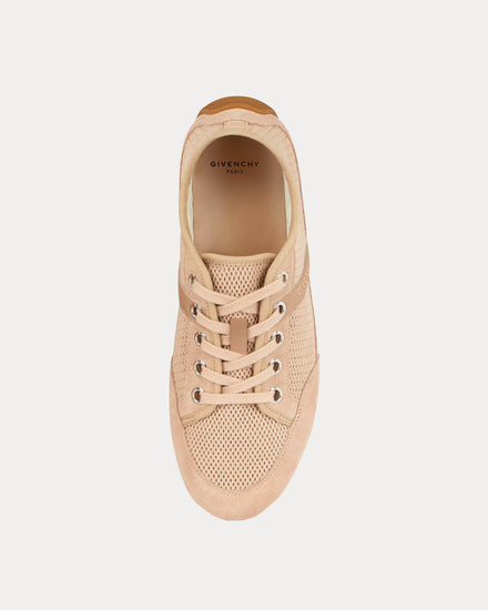 Givenchy Slim Mesh & Suede Pink Low Top Sneakers - 2