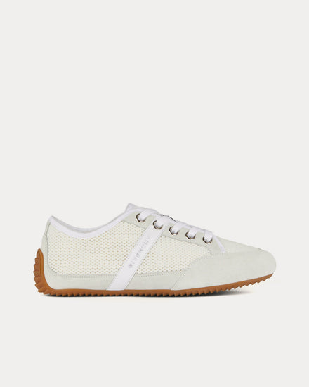 Givenchy Slim Mesh & Suede White Low Top Sneakers - 1