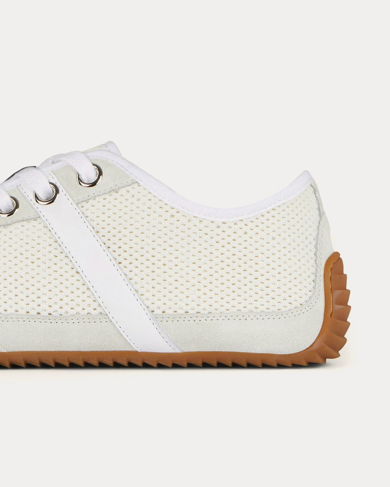 Givenchy Slim Mesh & Suede White Low Top Sneakers - 5
