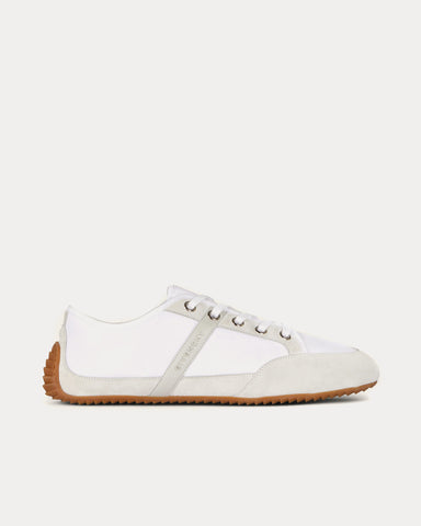 Givenchy Slim Nylon & Suede White Low Top Sneakers