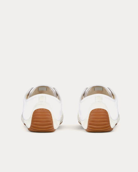 Givenchy Slim Nylon & Suede White Low Top Sneakers - 4