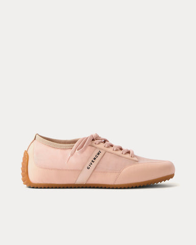 Givenchy Slim Transparent Mesh & Leather Pink Low Top Sneakers