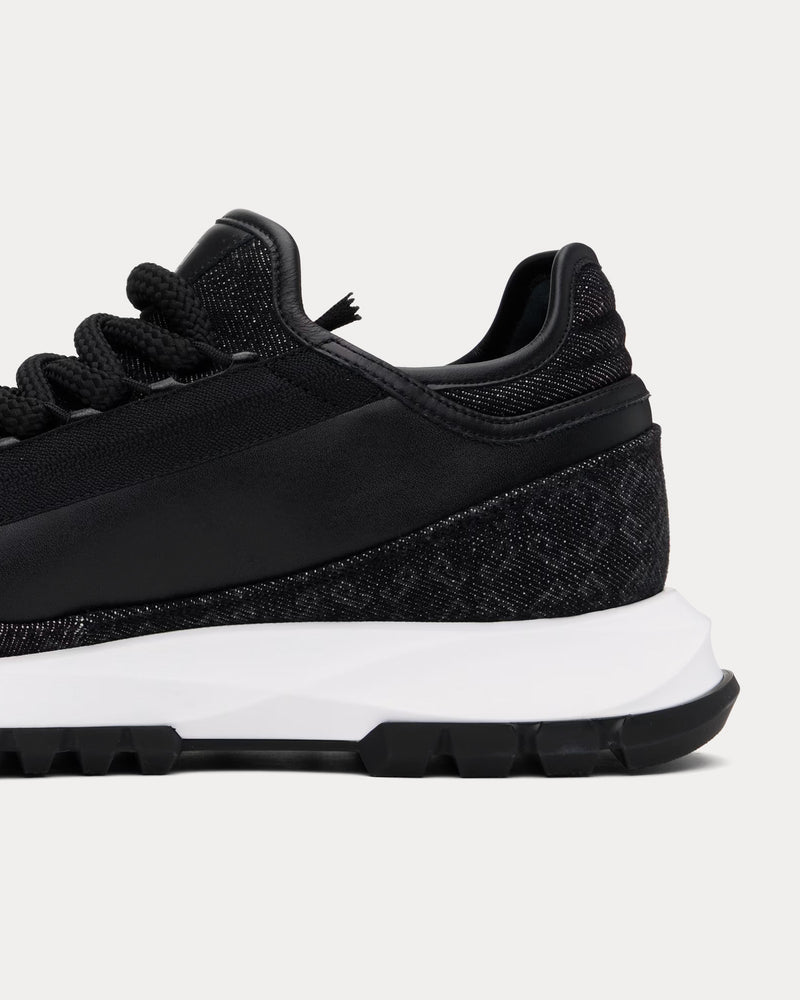 Givenchy Spectre Leather & Denim Black Low Top Sneakers - 4