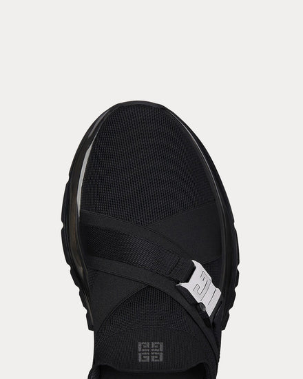 Givenchy Men's Spectre Knit with 2g Buckle Black Slip On Sneakers