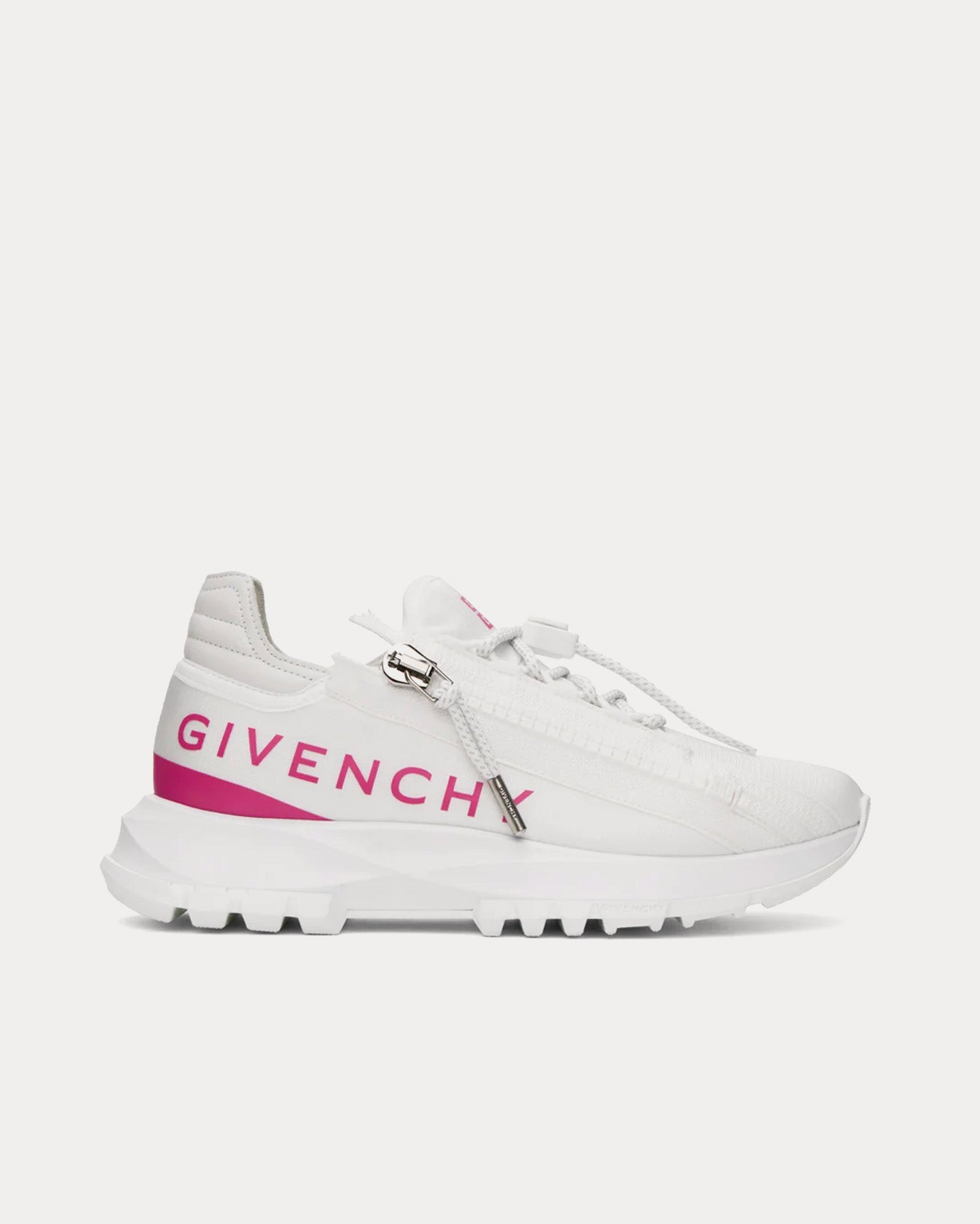Givenchy - Spectre Runner Leather With Zip White / Pink Low Top Sneakers