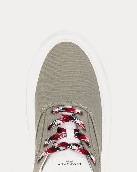 Givenchy New City Canvas Khaki Low Top Sneakers - 6
