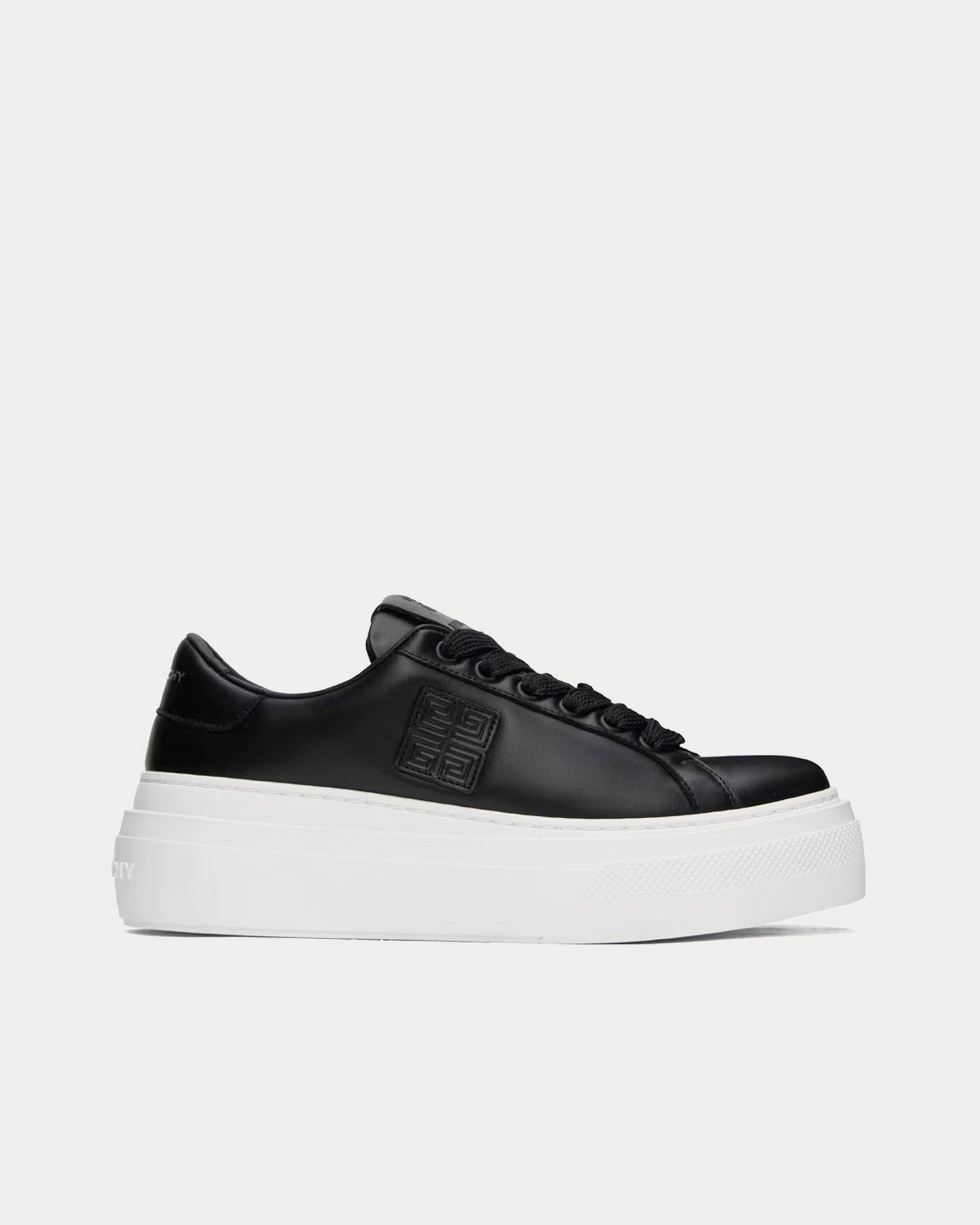 Givenchy - City Platform Leather Black / White Low Top Sneakers