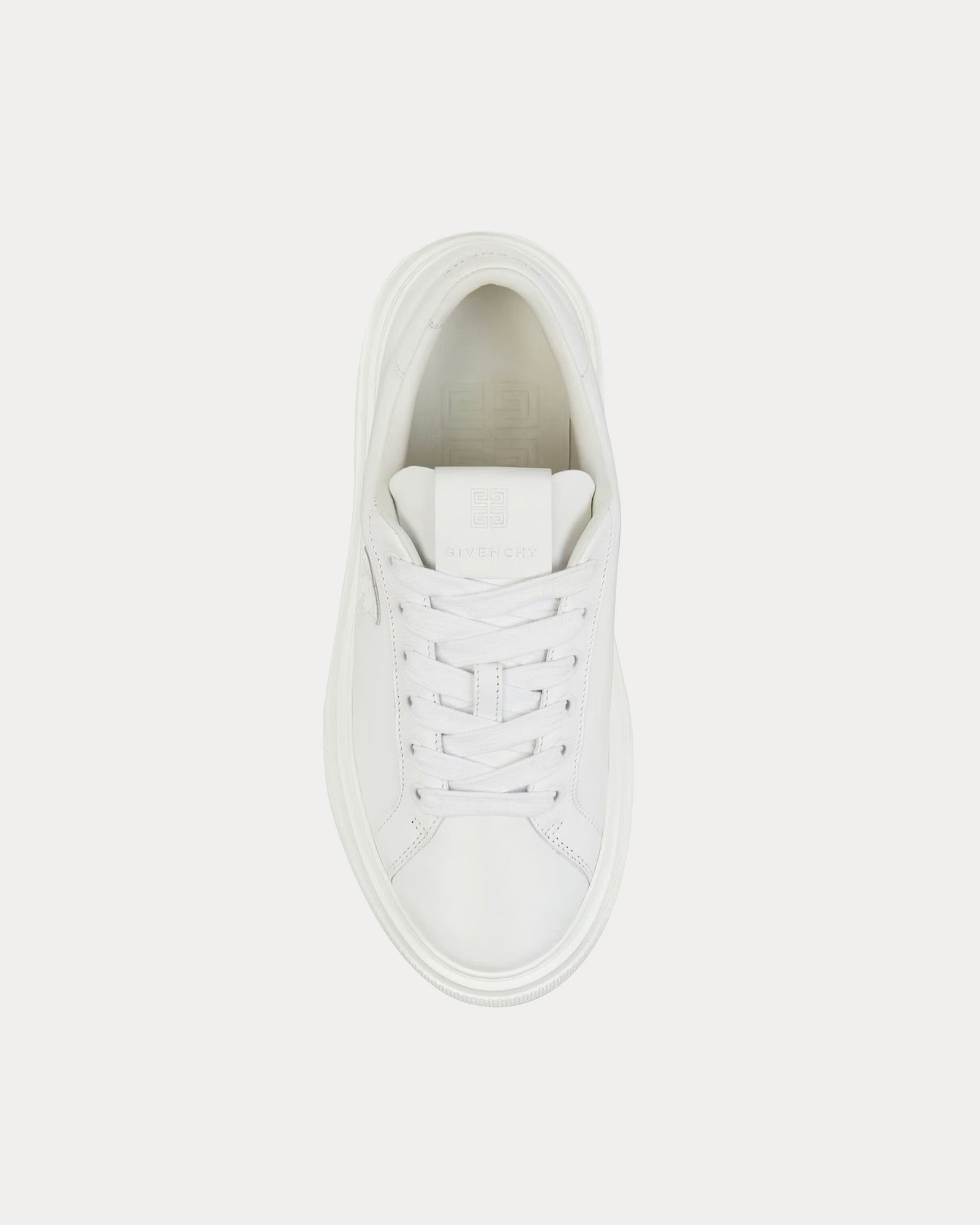 Givenchy - City Platform Leather White Low Top Sneakers