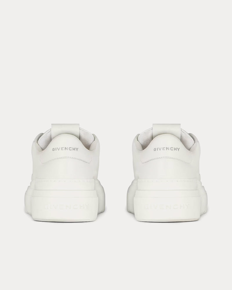 Givenchy City Platform Leather White Low Top Sneakers - 3
