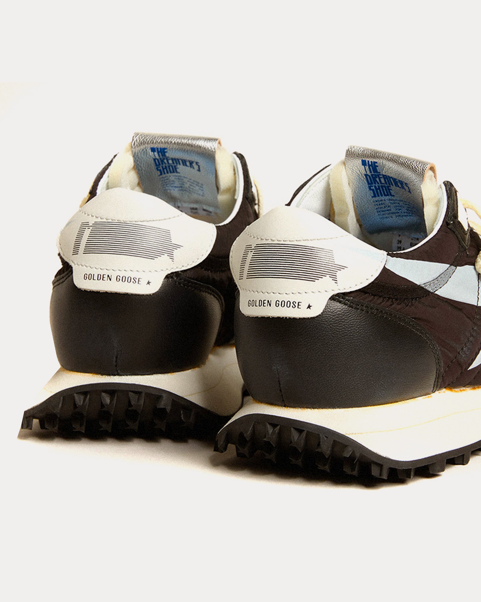 Golden Goose - Marathon Nylon & Star Black / White Low Top Sneakers