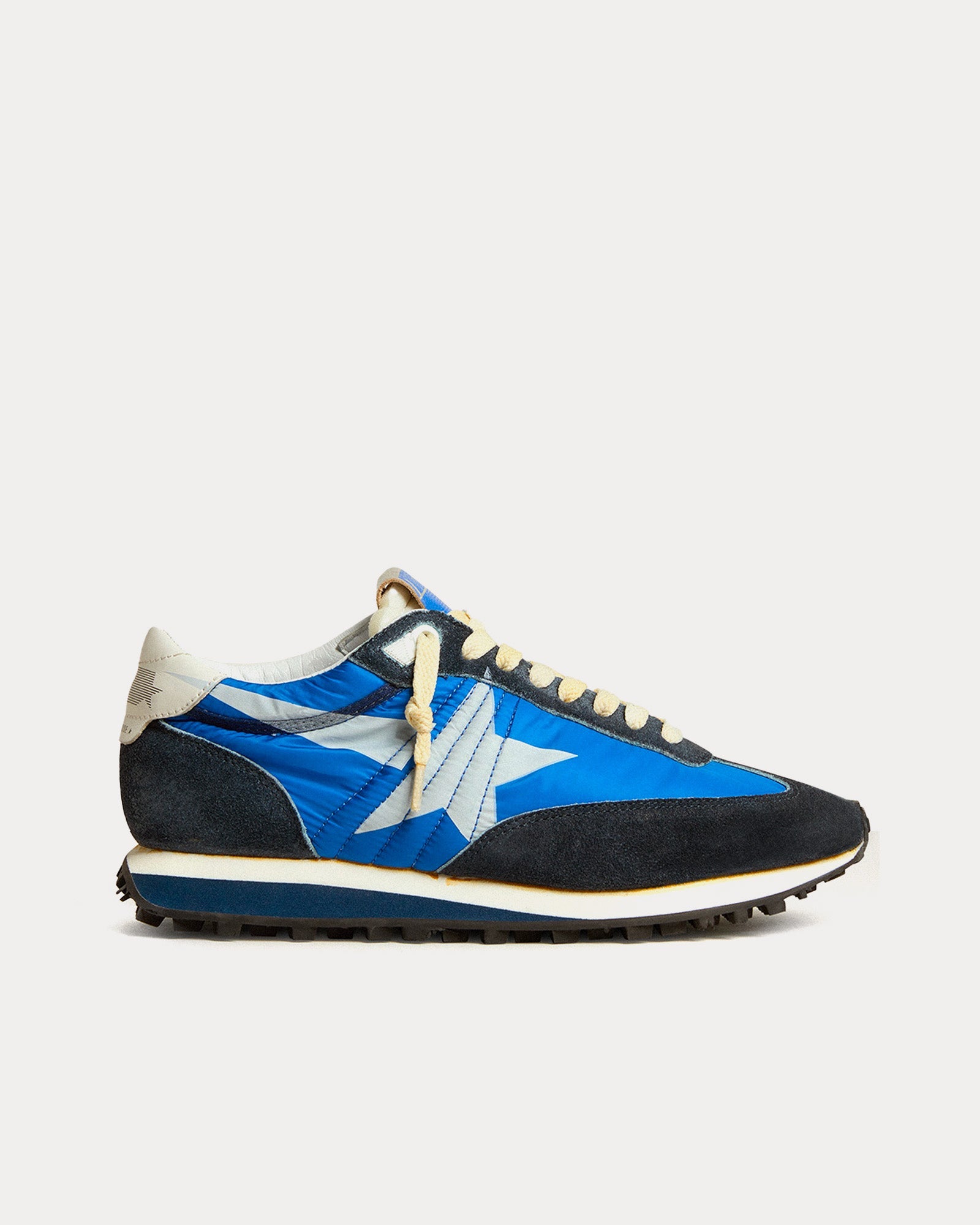 Golden Goose - Marathon Nylon & Star Blue / White Low Top Sneakers