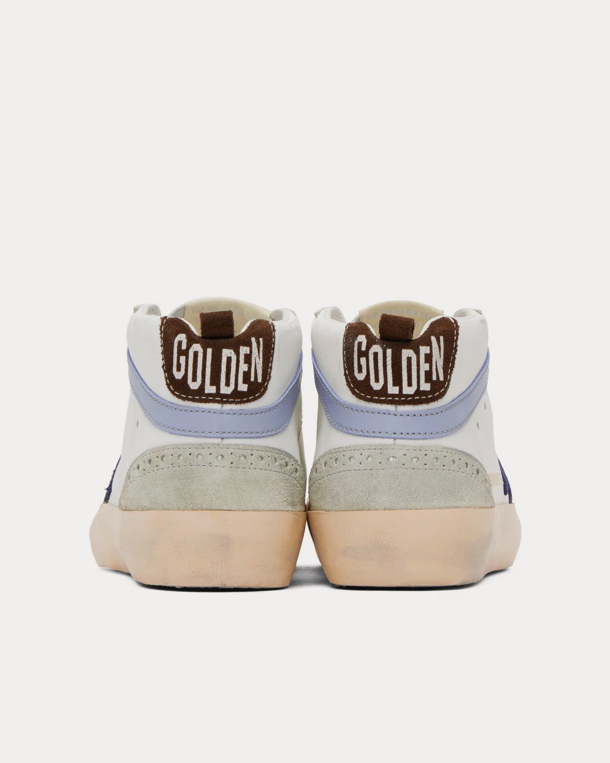 Golden Goose - Mid Star White / Dark Blue / Ice Mid Top Sneakers