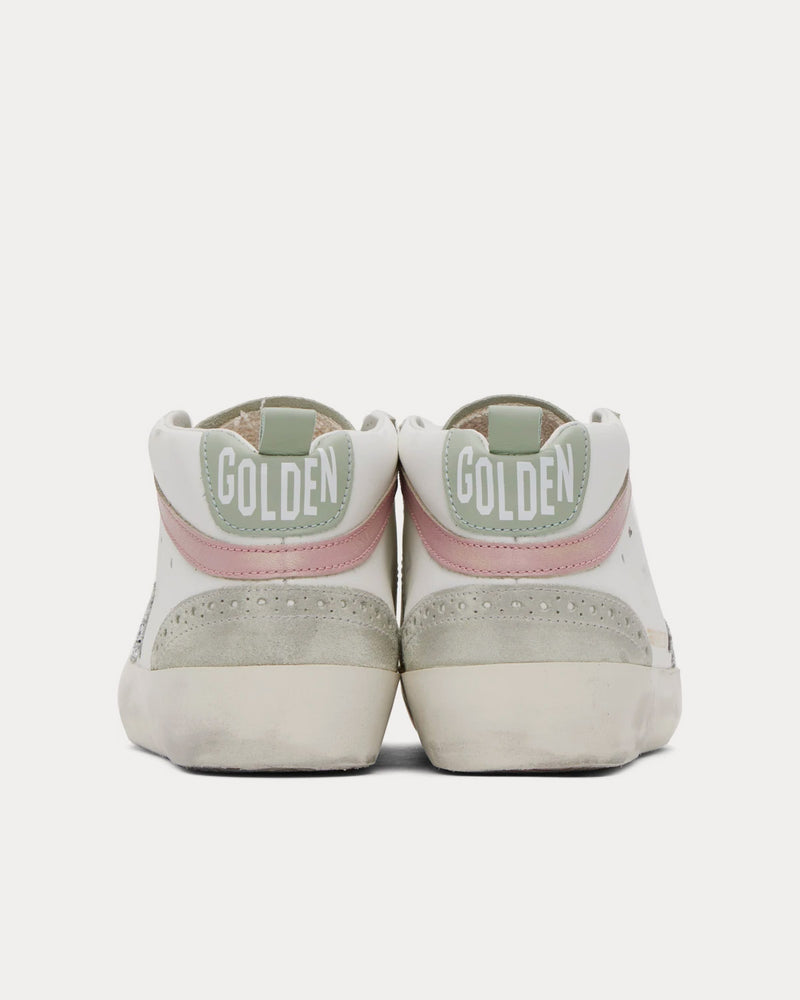 Golden Goose Mid Star White / Silver / Ice / Pink Mid Top Sneakers - 3