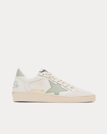 Golden Goose Ball Star White / Aqua Grey Low Top Sneakers - 1