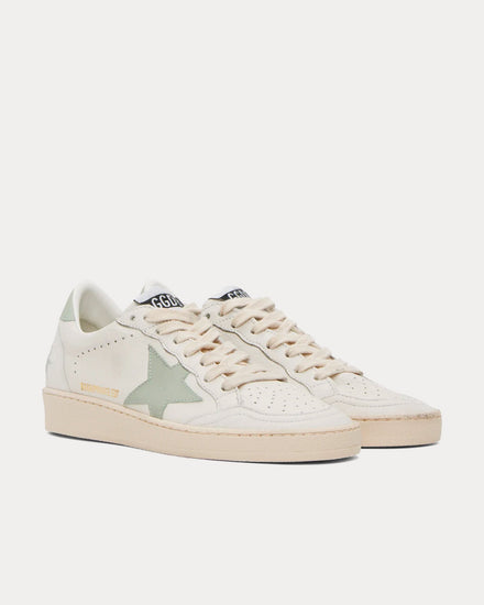 Golden Goose Ball Star White / Aqua Grey Low Top Sneakers - 2