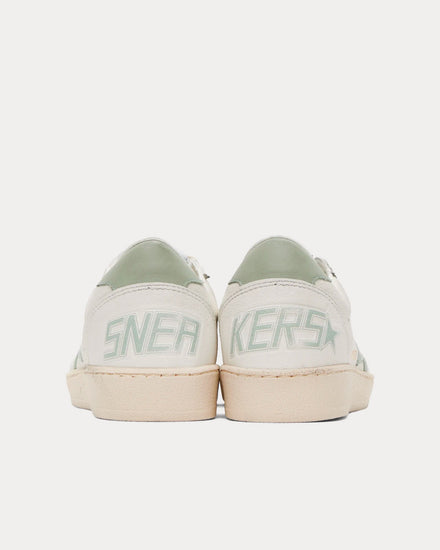 Golden Goose Ball Star White / Aqua Grey Low Top Sneakers - 3