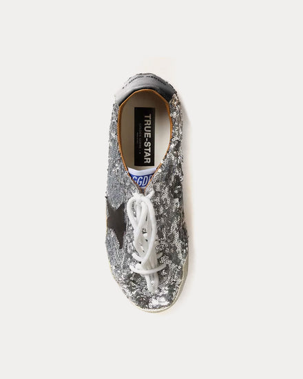 Golden Goose True-Star Silver Sequins Low Top Sneakers - 2