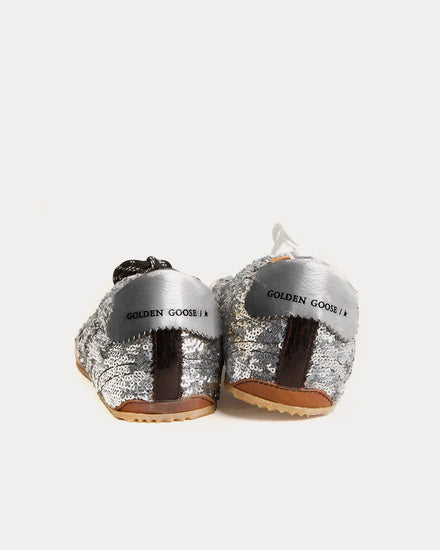 Golden Goose True-Star Silver Sequins Low Top Sneakers - 3