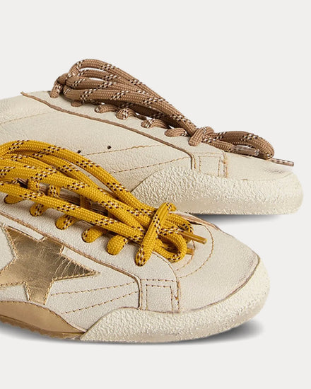 Golden Goose True-Star Nappa Leather White / Beige Low Top Sneakers - 4