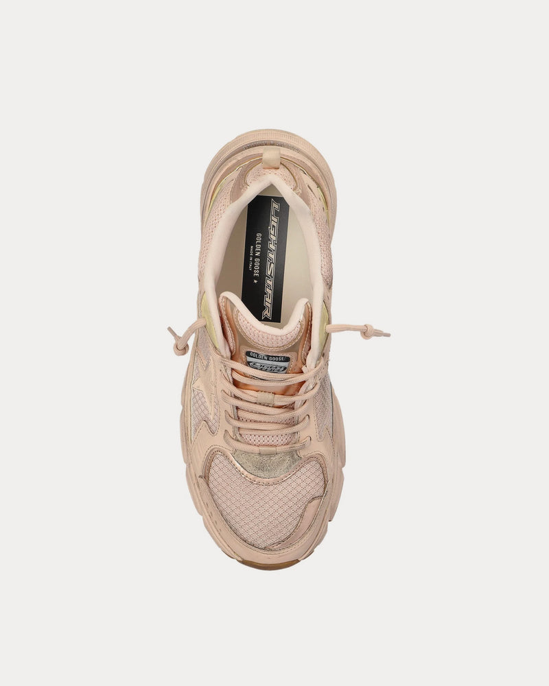 【送料&関税込】Golden Lightstar Sneakers In Rose-pink Golden Goose Women's Lightstar Leather & Mesh Pink Low Top