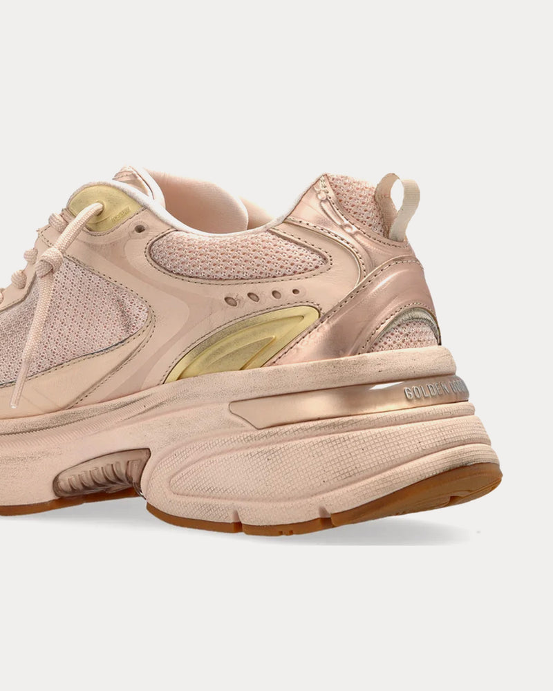 【送料&関税込】Golden  Lightstar Sneakers In Rose-pink Golden Goose Women's Lightstar Leather & Mesh Pink Low Top