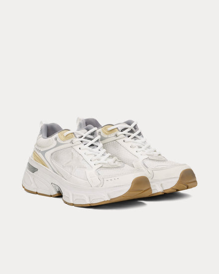 Golden Goose Lightstar Leather & Mesh White Low Top Sneakers - 2