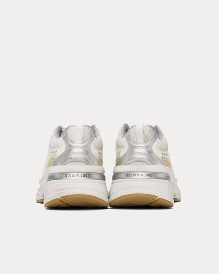 Golden Goose Lightstar Leather & Mesh White Low Top Sneakers - 3