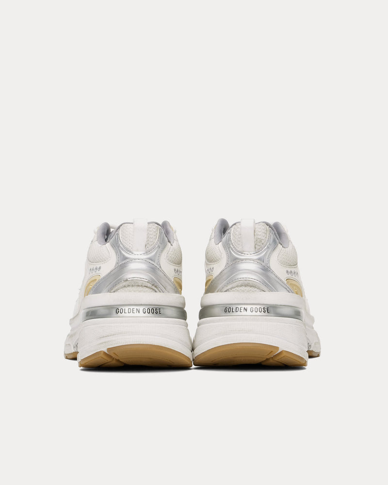 Golden Goose Lightstar Leather & Mesh White Low Top Sneakers - 3