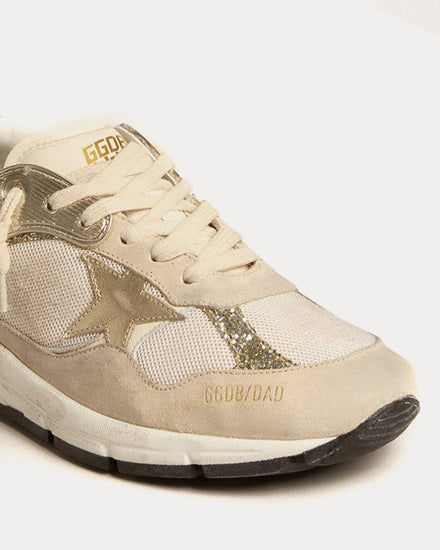 Golden Goose Women's Dad-Star Running Mesh & Suede Pearl Low